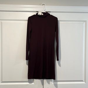 Mid turtle neck dress